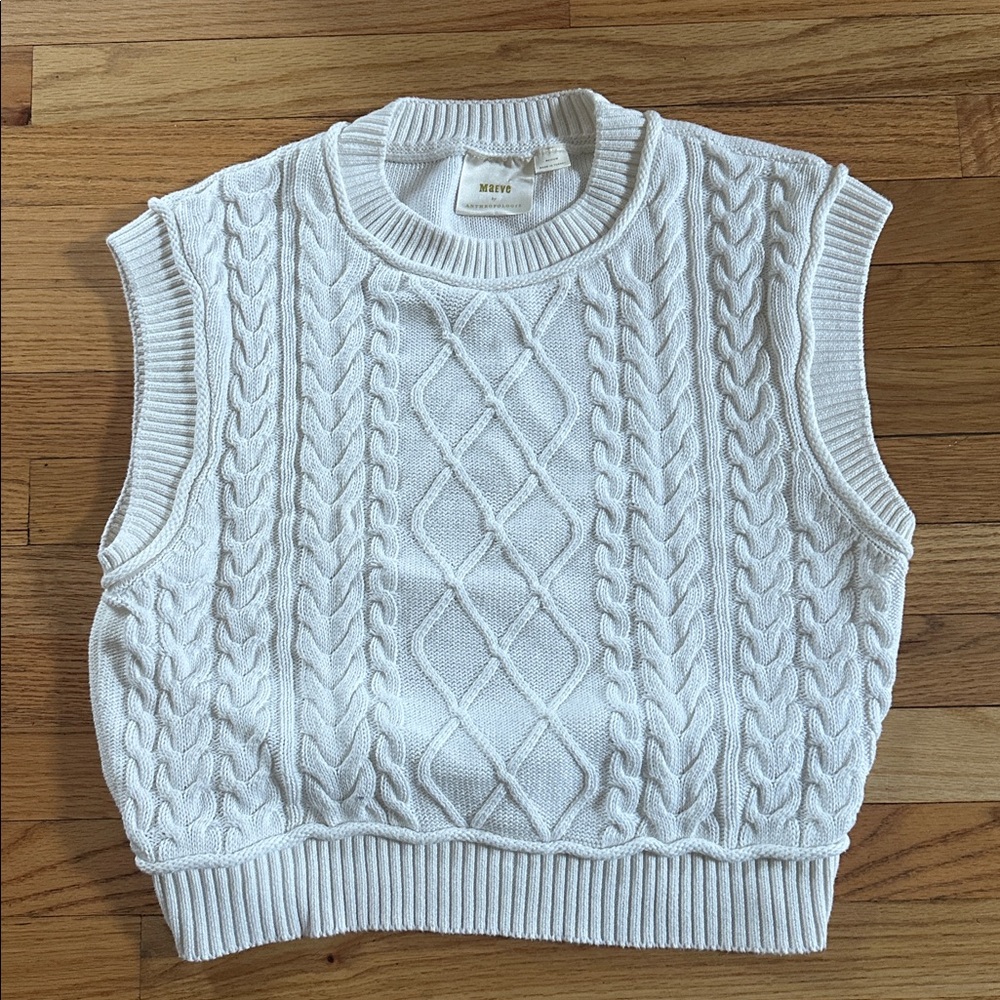 Anthropologie Maeve Cable Knit Vest - Picture 5 of 16